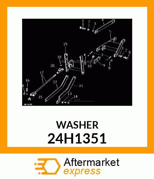 WASHER, METALLIC, ROUND HOLE 24H1351