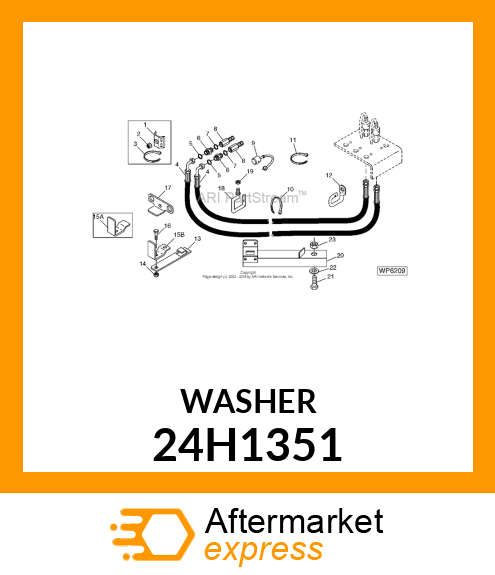 WASHER, METALLIC, ROUND HOLE 24H1351