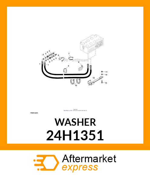 WASHER, METALLIC, ROUND HOLE 24H1351