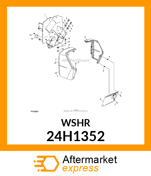 WASHER, METALLIC, ROUND HOLE 24H1352