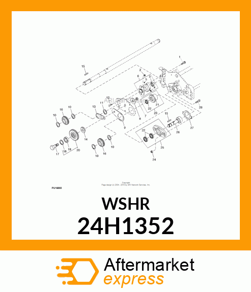 WASHER, METALLIC, ROUND HOLE 24H1352