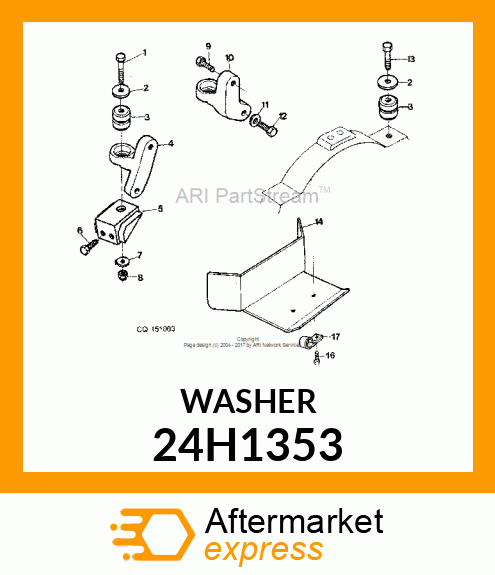 WASHER, METALLIC, ROUND HOLE 24H1353