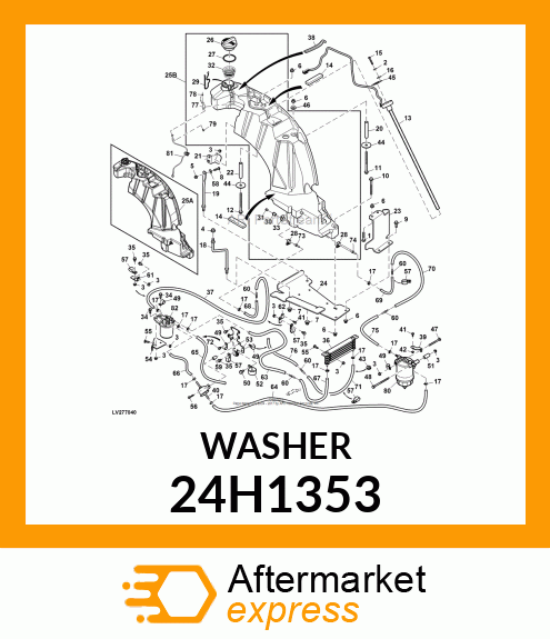 WASHER, METALLIC, ROUND HOLE 24H1353