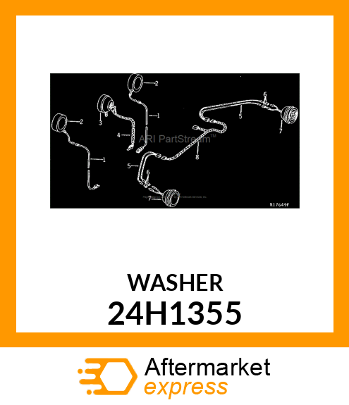 WASHER, METALLIC, ROUND HOLE 24H1355