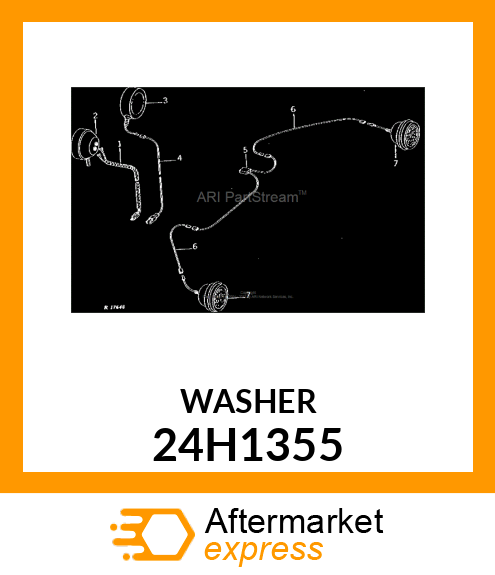 WASHER, METALLIC, ROUND HOLE 24H1355