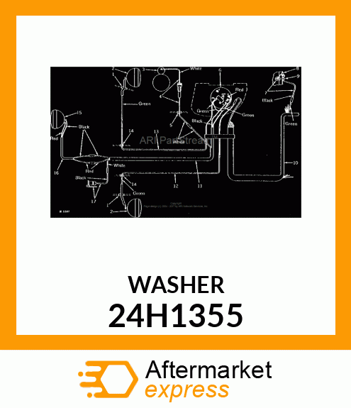 WASHER, METALLIC, ROUND HOLE 24H1355