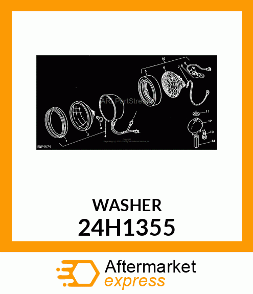 WASHER, METALLIC, ROUND HOLE 24H1355