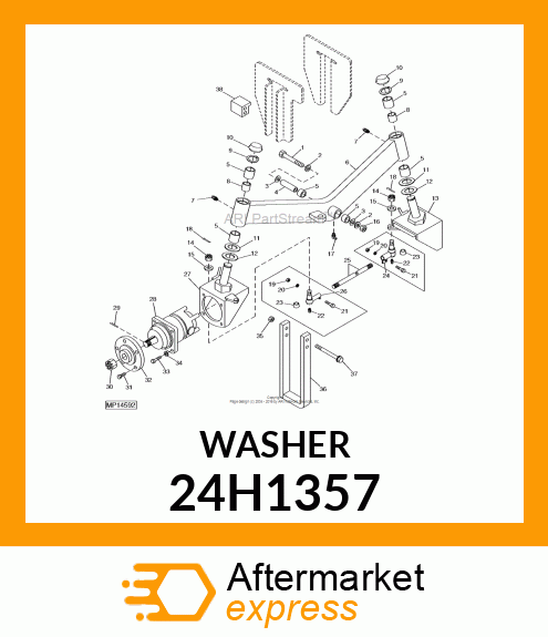 WASHER, METALLIC, ROUND HOLE 24H1357