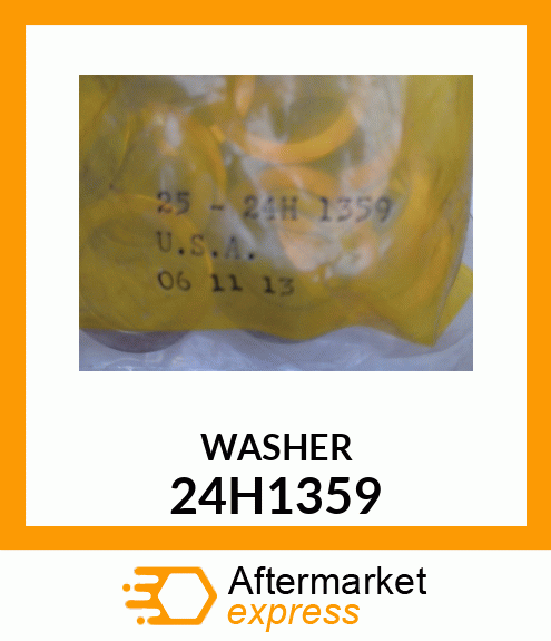 WASHER, METALLIC, ROUND HOLE 24H1359