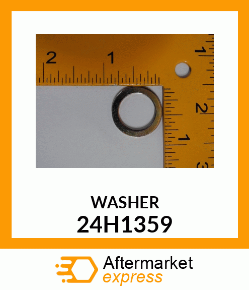 WASHER, METALLIC, ROUND HOLE 24H1359