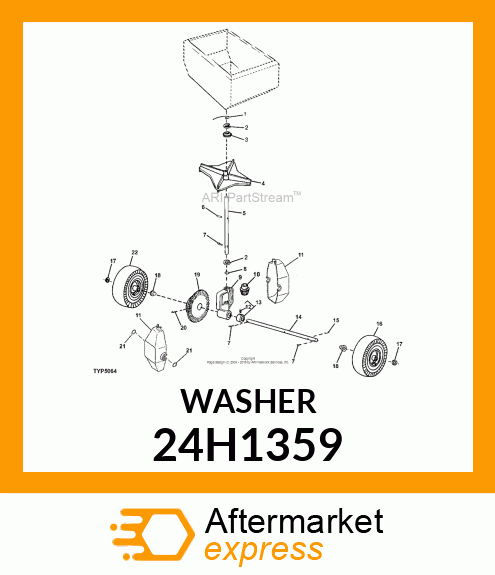 WASHER, METALLIC, ROUND HOLE 24H1359