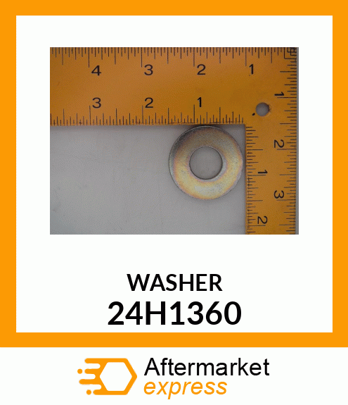 WASHER, METALLIC, ROUND HOLE 24H1360