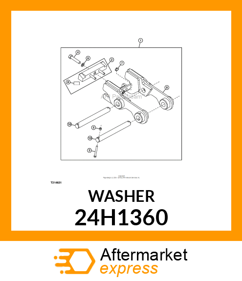 WASHER, METALLIC, ROUND HOLE 24H1360