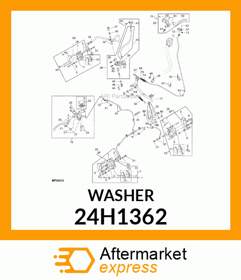 WASHER, METALLIC, ROUND HOLE 24H1362