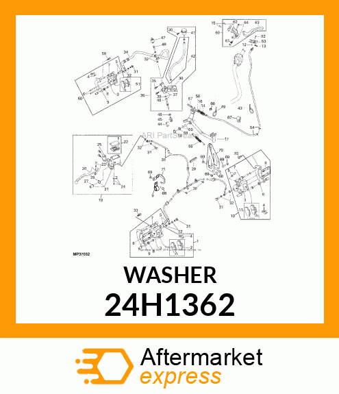 WASHER, METALLIC, ROUND HOLE 24H1362