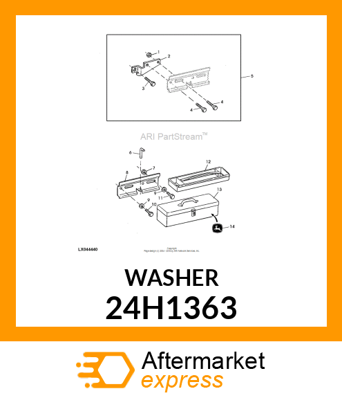 WASHER, METALLIC, ROUND HOLE 24H1363