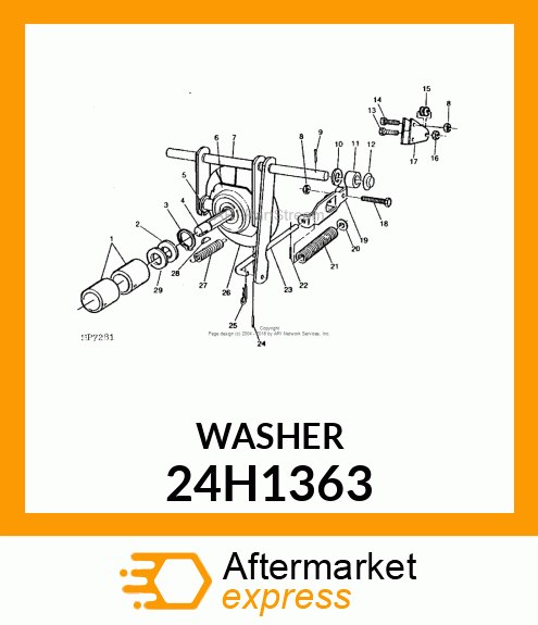 WASHER, METALLIC, ROUND HOLE 24H1363