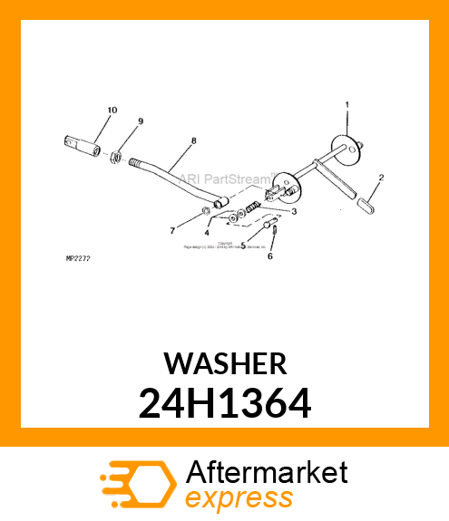 WASHER, METALLIC, ROUND HOLE 24H1364