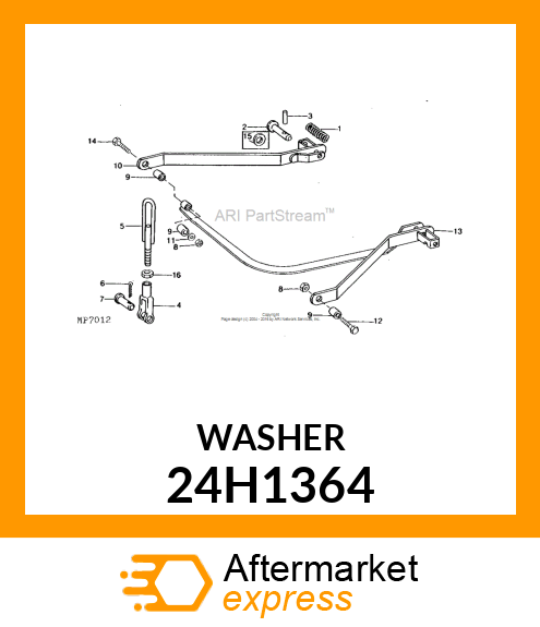 WASHER, METALLIC, ROUND HOLE 24H1364