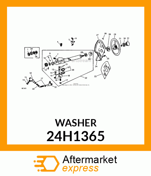 WASHER, METALLIC, ROUND HOLE 24H1365