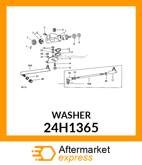 WASHER, METALLIC, ROUND HOLE 24H1365