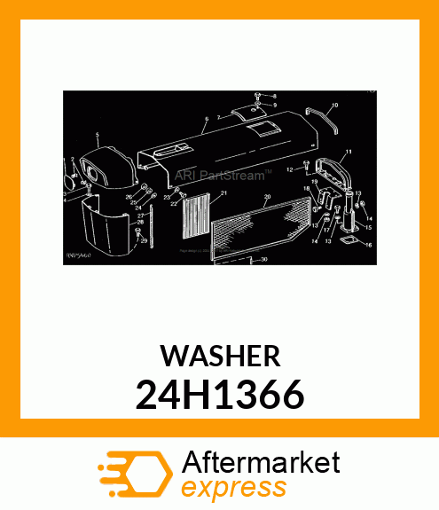 WASHER, METALLIC, ROUND HOLE 24H1366