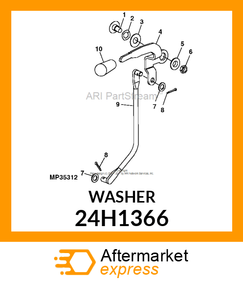 WASHER, METALLIC, ROUND HOLE 24H1366