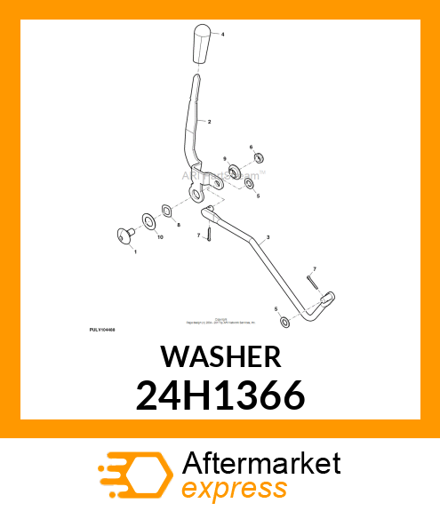 WASHER, METALLIC, ROUND HOLE 24H1366