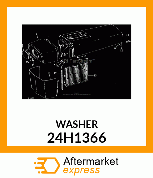 WASHER, METALLIC, ROUND HOLE 24H1366