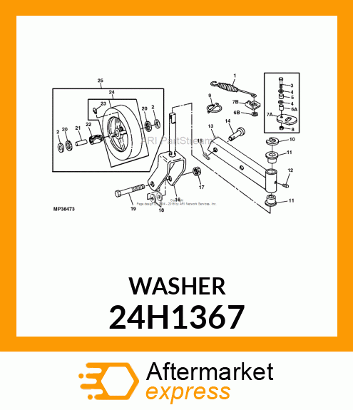 WASHER, METALLIC, ROUND HOLE 24H1367