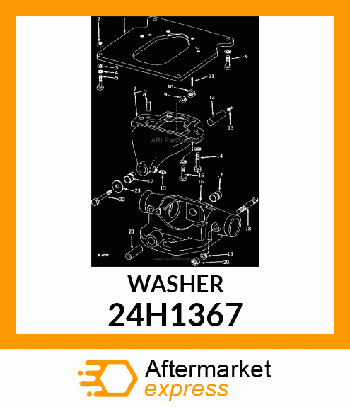 WASHER, METALLIC, ROUND HOLE 24H1367