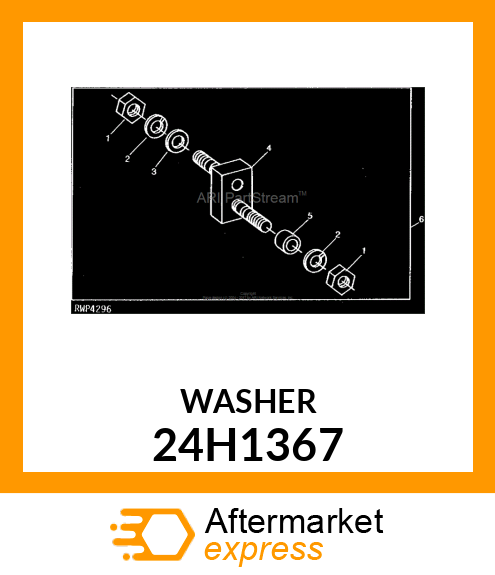 WASHER, METALLIC, ROUND HOLE 24H1367