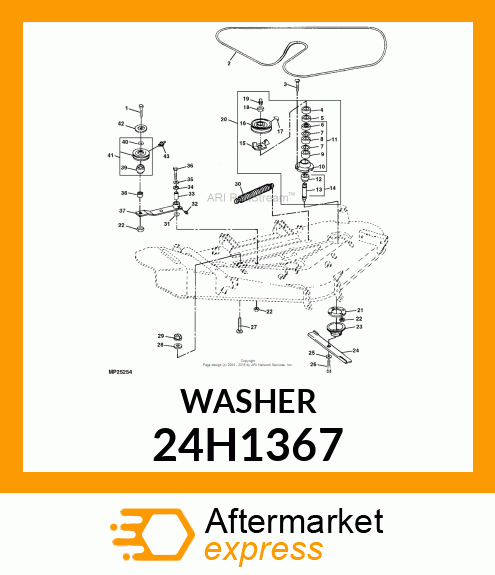 WASHER, METALLIC, ROUND HOLE 24H1367