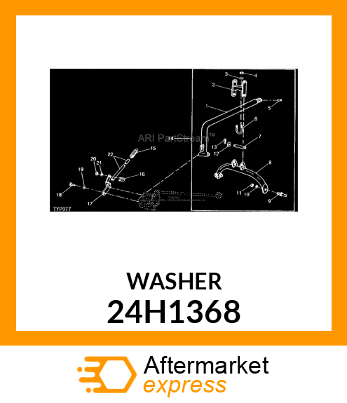 WASHER, METALLIC, ROUND HOLE 24H1368