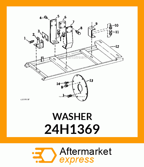 WASHER, METALLIC, ROUND HOLE 24H1369