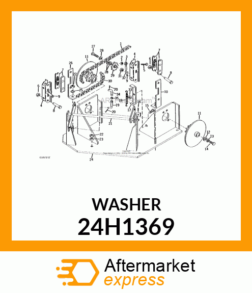 WASHER, METALLIC, ROUND HOLE 24H1369