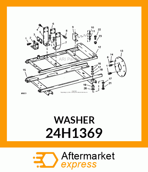 WASHER, METALLIC, ROUND HOLE 24H1369