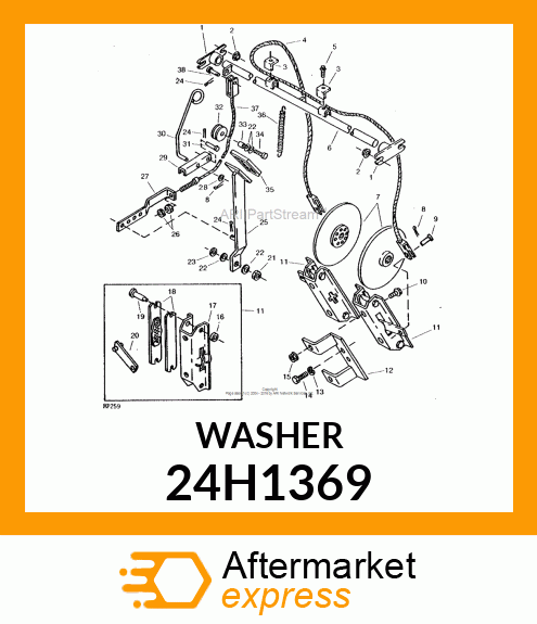 WASHER, METALLIC, ROUND HOLE 24H1369