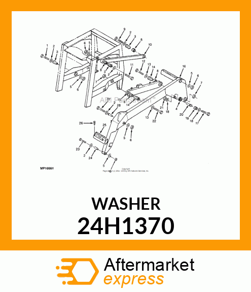 WASHER, METALLIC, ROUND HOLE 24H1370