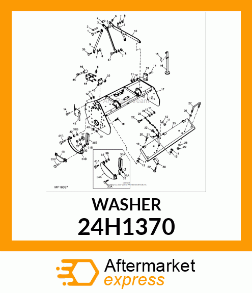 WASHER, METALLIC, ROUND HOLE 24H1370