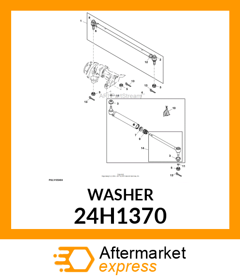 WASHER, METALLIC, ROUND HOLE 24H1370