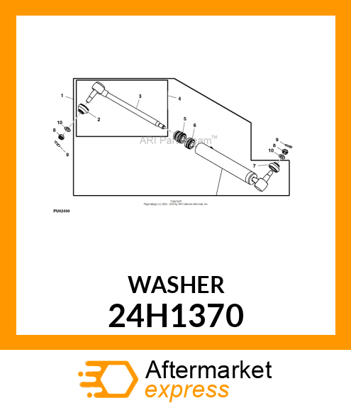 WASHER, METALLIC, ROUND HOLE 24H1370