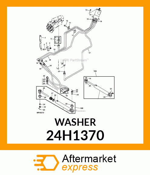 WASHER, METALLIC, ROUND HOLE 24H1370