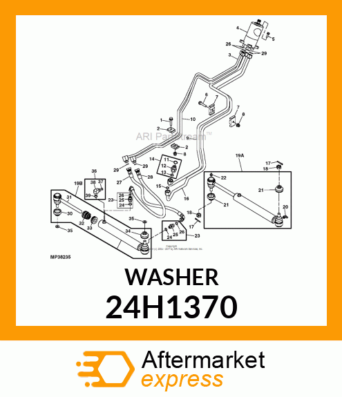 WASHER, METALLIC, ROUND HOLE 24H1370