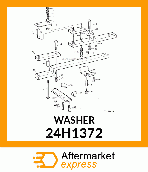 WASHER, METALLIC, ROUND HOLE 24H1372