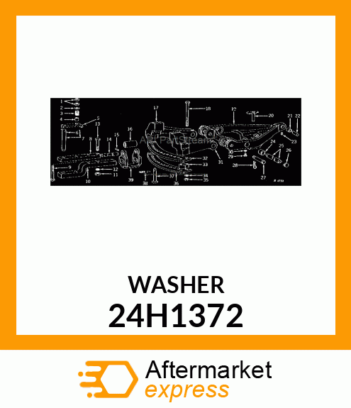 WASHER, METALLIC, ROUND HOLE 24H1372