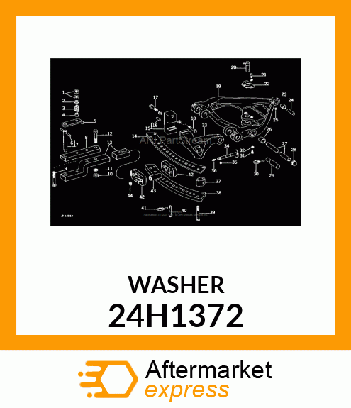 WASHER, METALLIC, ROUND HOLE 24H1372