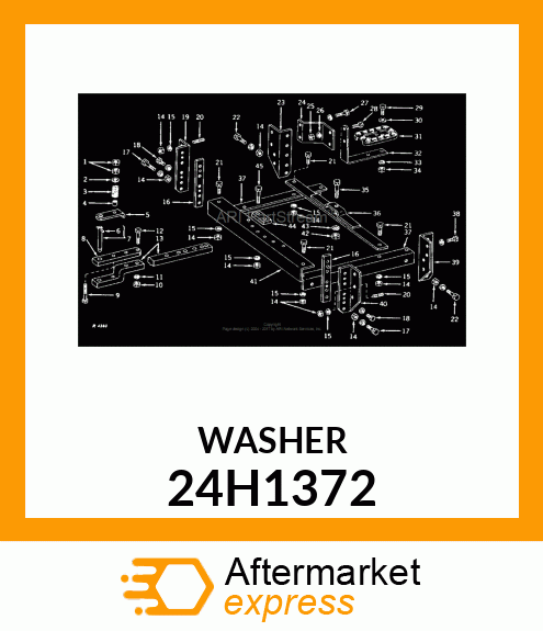 WASHER, METALLIC, ROUND HOLE 24H1372