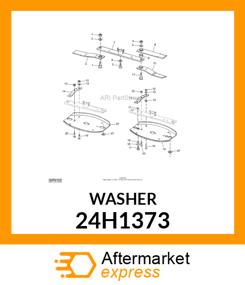 WASHER, METALLIC, ROUND HOLE 24H1373