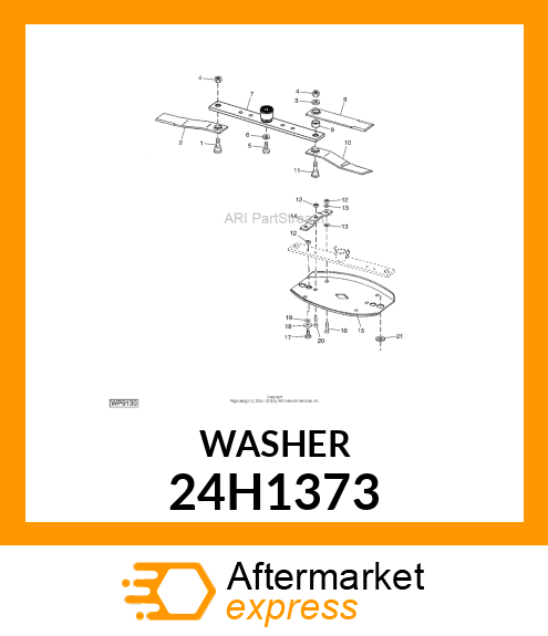 WASHER, METALLIC, ROUND HOLE 24H1373